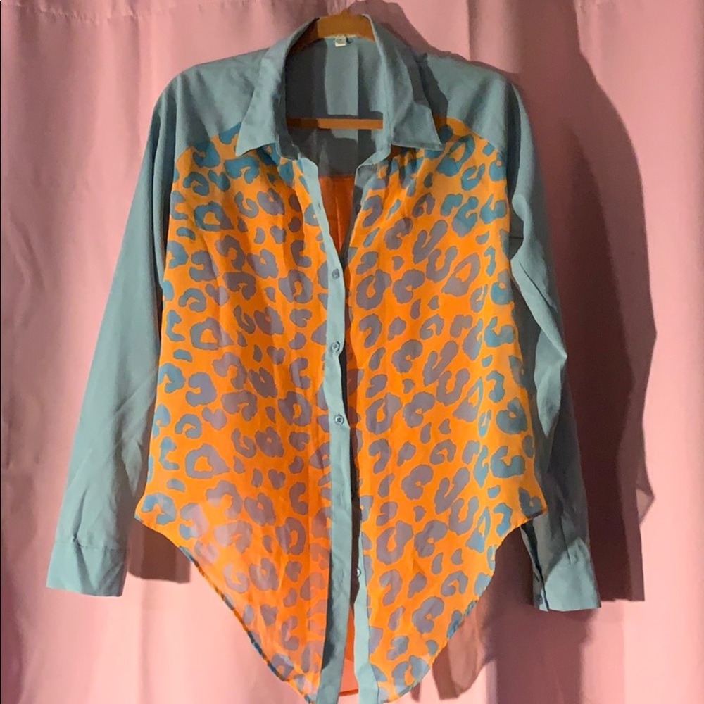 Fun leopard print blouse